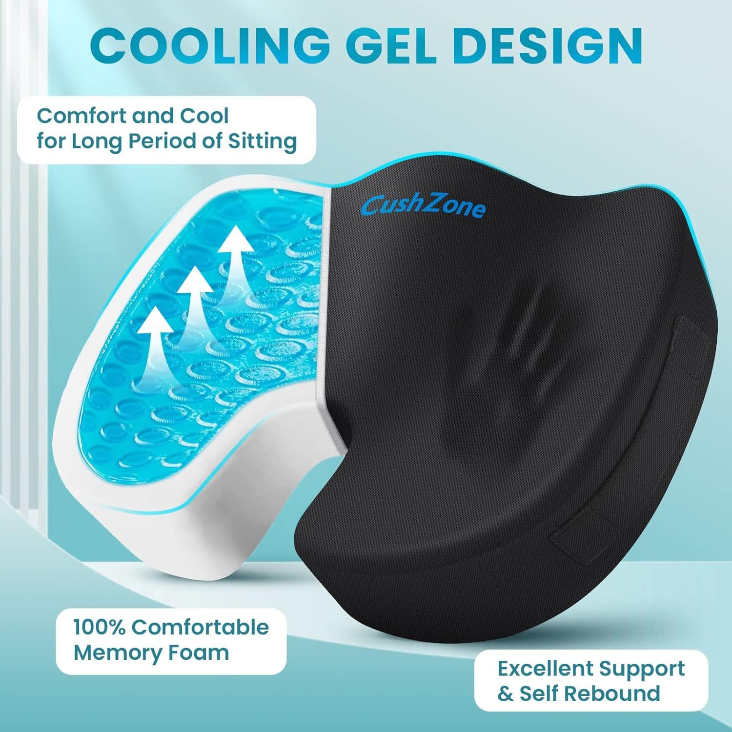 CushZone Gel Seat Cushion