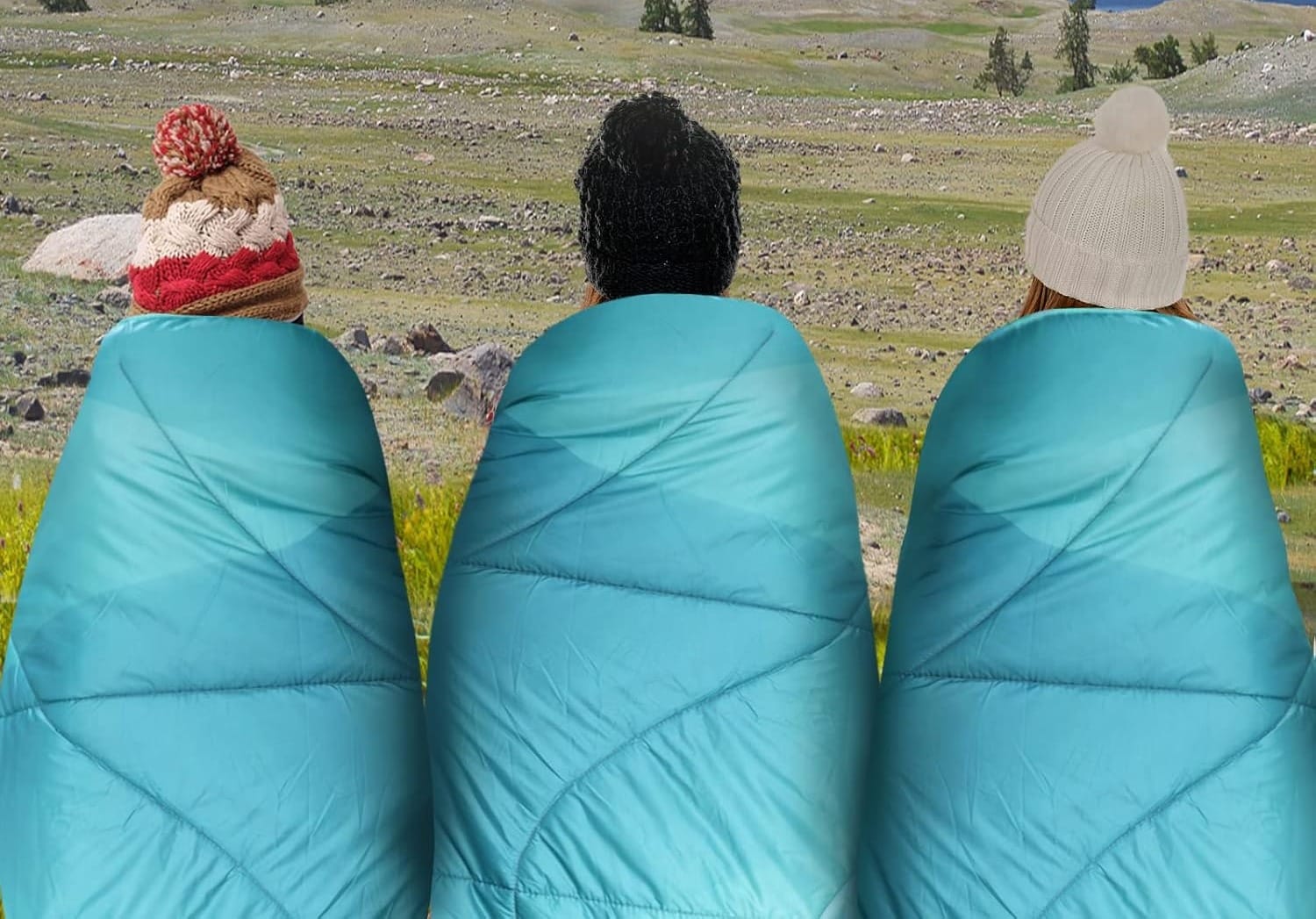 GLORSIGN Outdoor Puffy Camping Blanket