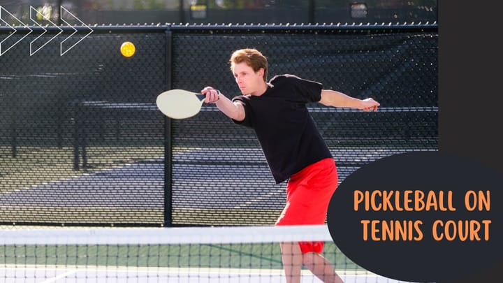 Pickleball On Tennis Court