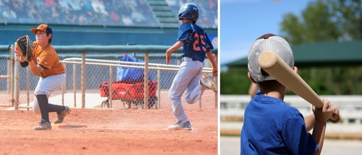 Kids Playing Baseball